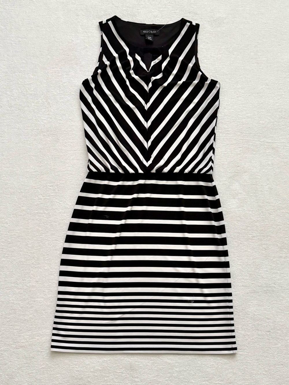 White House Black Market Sleeveless Striped Dress Size XXS NWOT